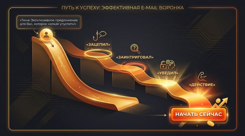 Метод скользкой горки Дамира Халилова – схема email-воронки