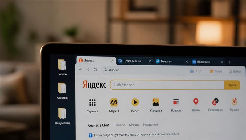 Весь рабочий набор – в нескольких вкладках браузера