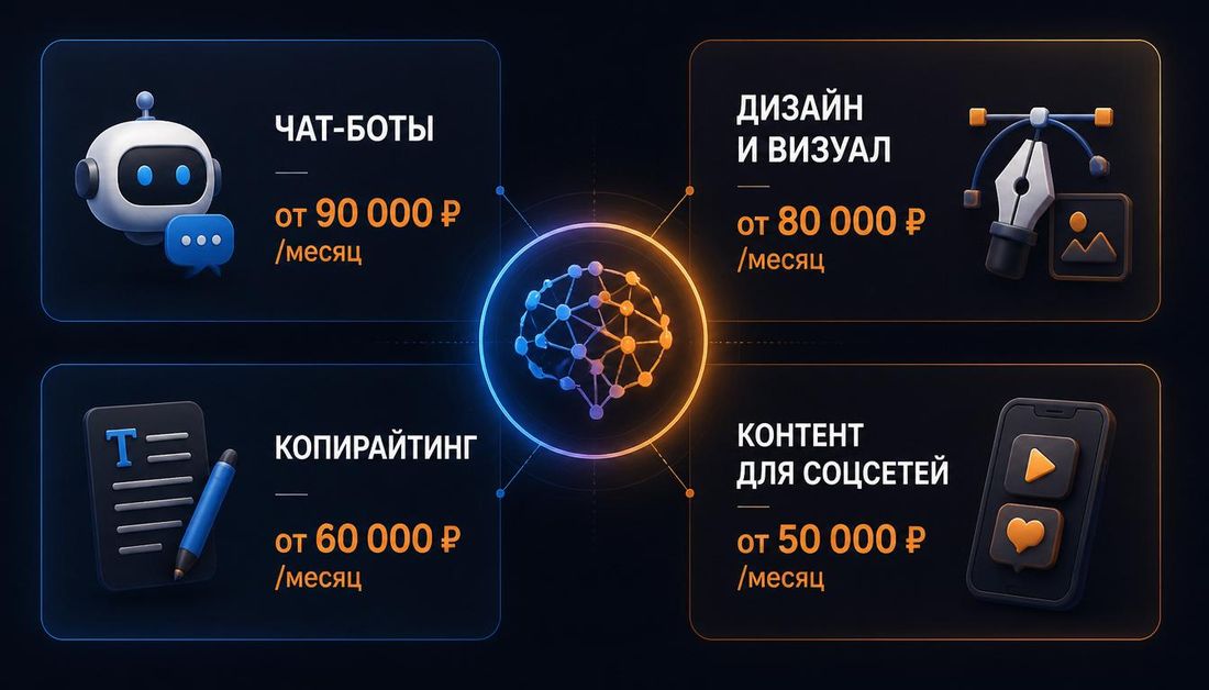 Четыре направления заработка на нейросетях с реальными цифрами